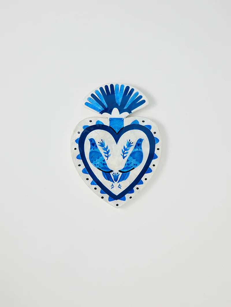 Jones & Co Pajaro Blue Heart