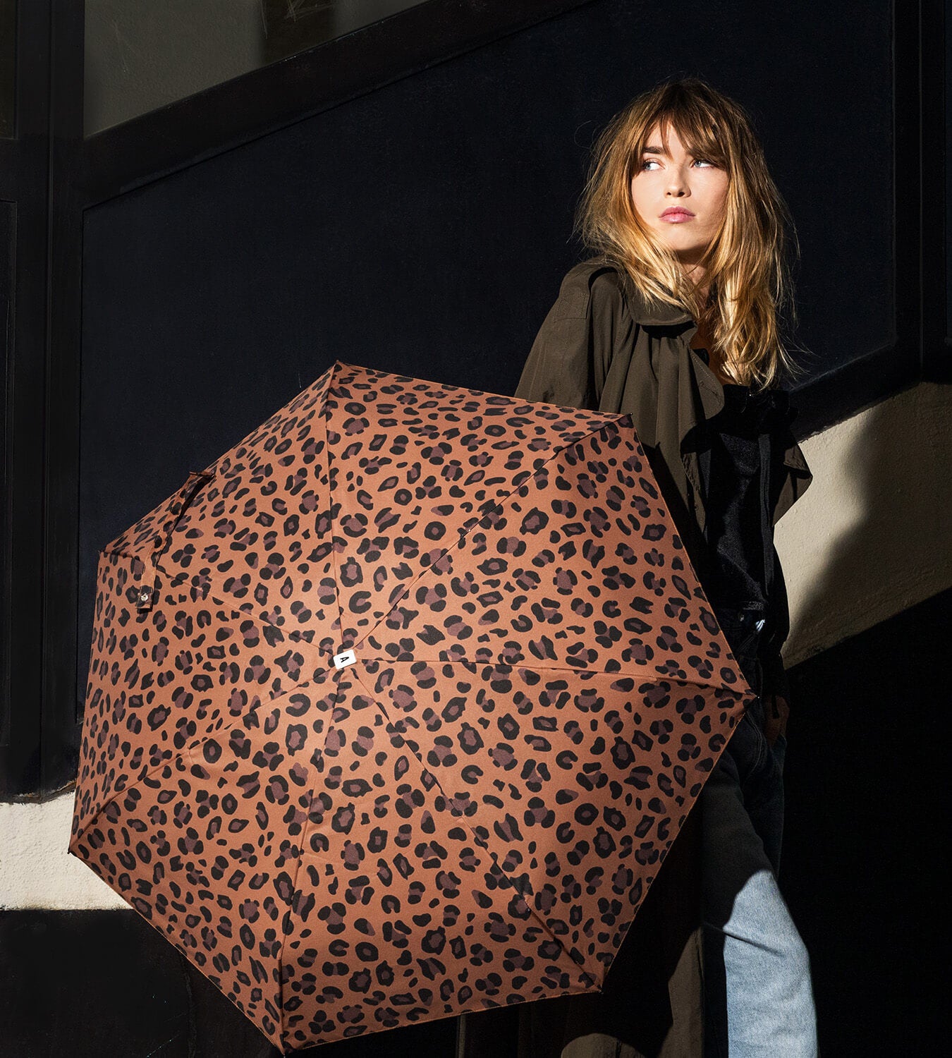 Anatole Micro-Umbrella - Aime (Leopard Print)