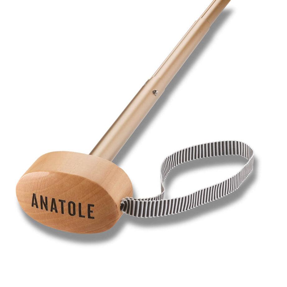 Anatole Micro-Umbrella - Diana (White with red stripes)