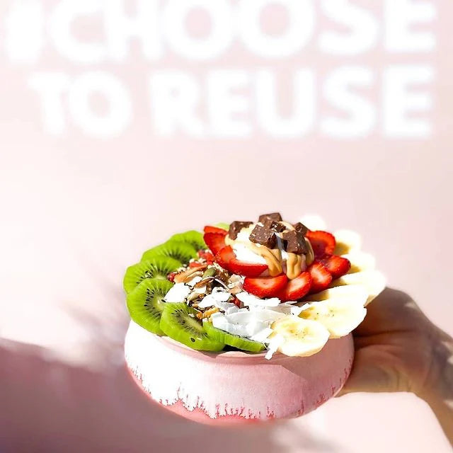 Pottery for the Planet Travel Bowl - Raspberry Beret