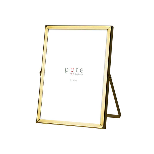 Reece Metal Gold Easel Frame 18 x 13 Large