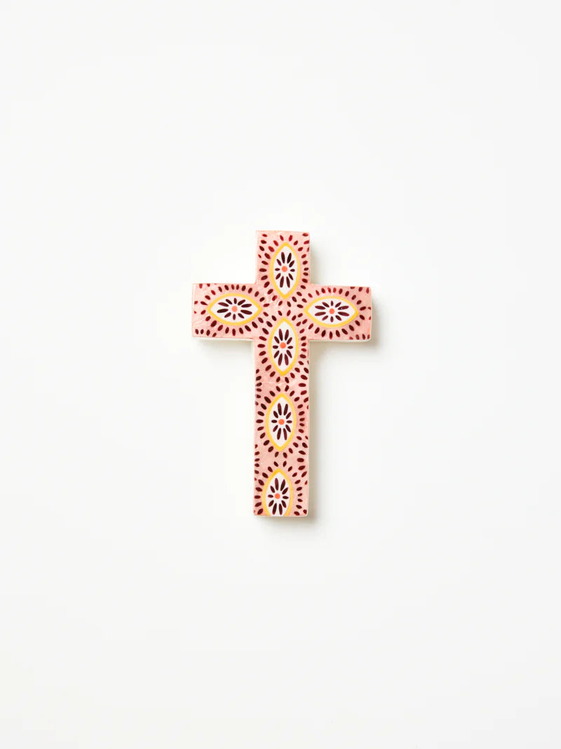 Jones & Co Samira Samll Cross Pink Eyes
