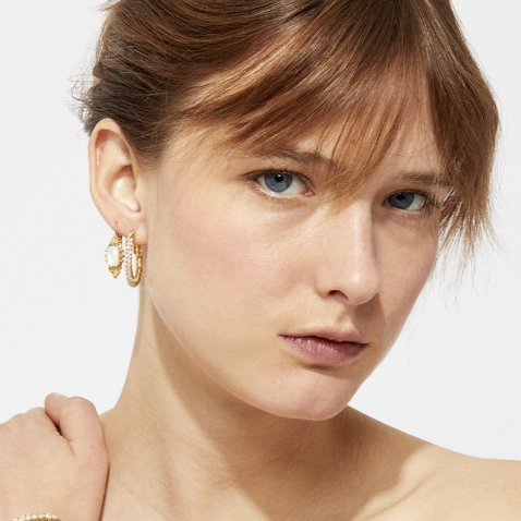 Gas Bijoux Serti Talisman earrings - 2 colours