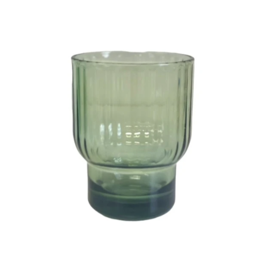Ribbed Acrylic Tumbler - Green