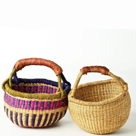 African Queen Round Basket - Mini - 2 Styles