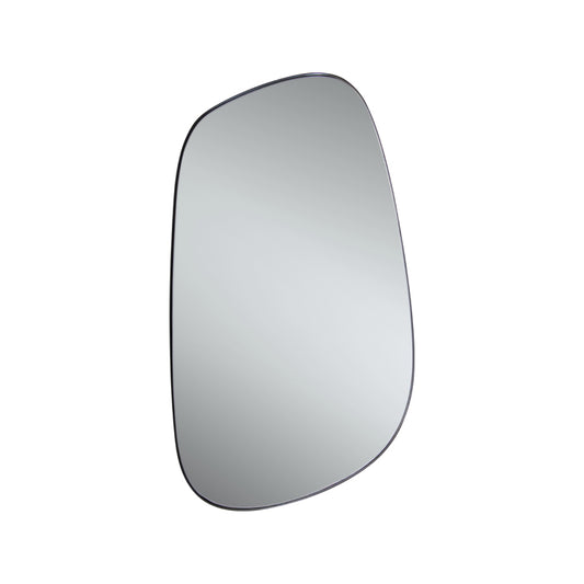 Medium Black Edge Organic Oval Mirror