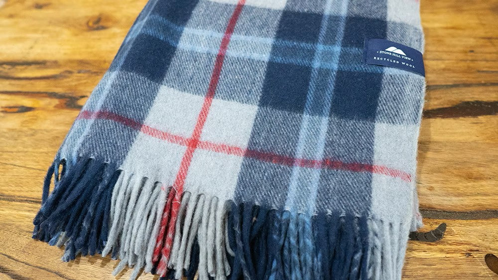 Recycled Wool Tartan Pet Pillow by Stone Hill View - 2 sizes