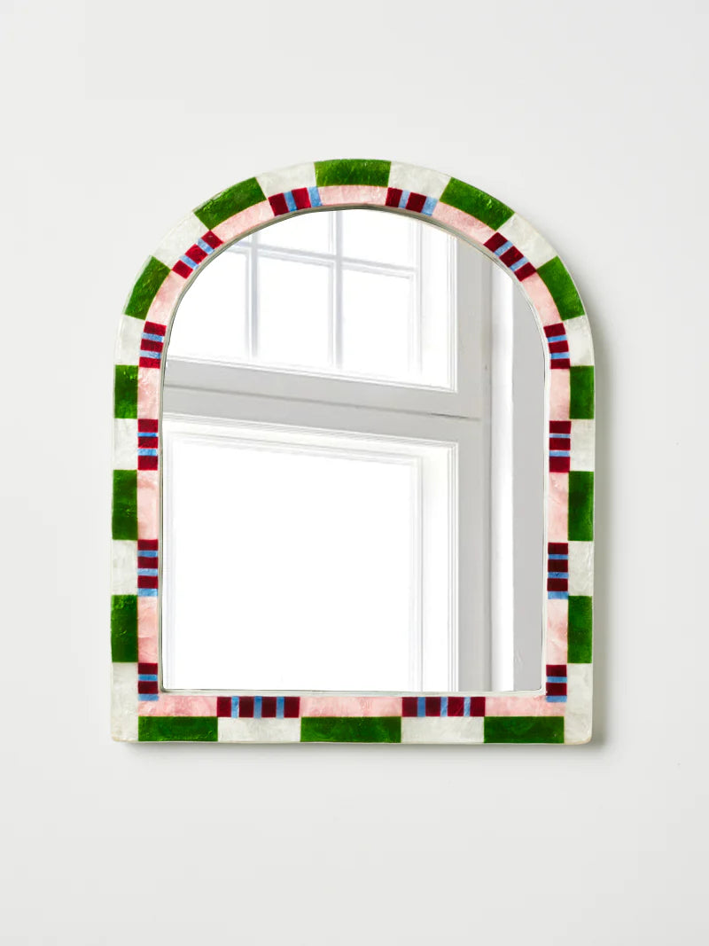 Jones & Co Bloom Nouveau Wall Art - Check Mirror