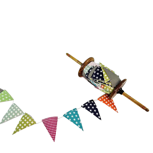 Wood Reel Bunting - Electric Brights