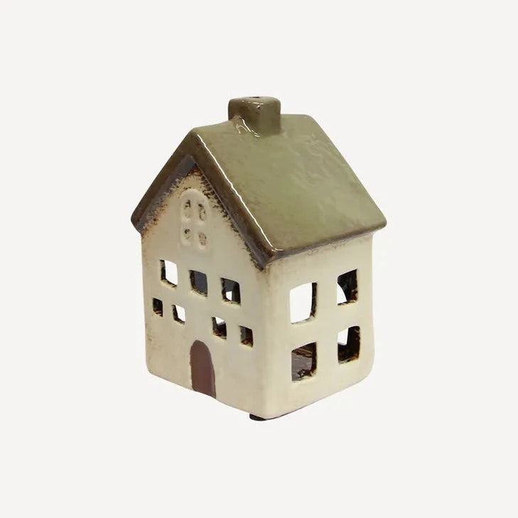 Alsace Tea Light Villa - olive