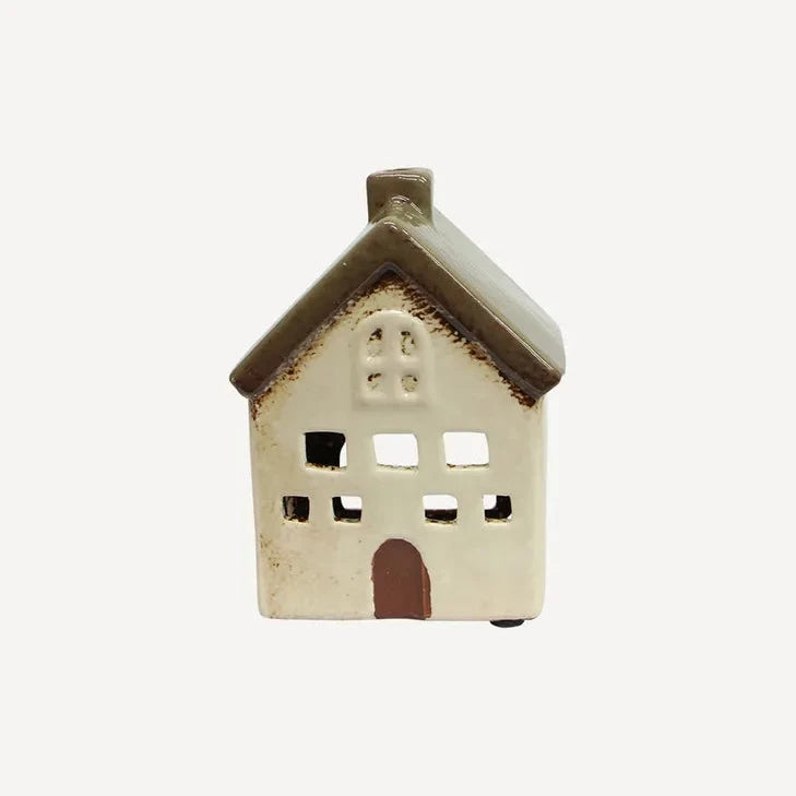 Alsace Tea Light Villa - olive