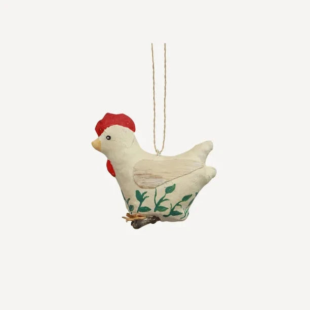 Canvas Chicken Hanging Ornament