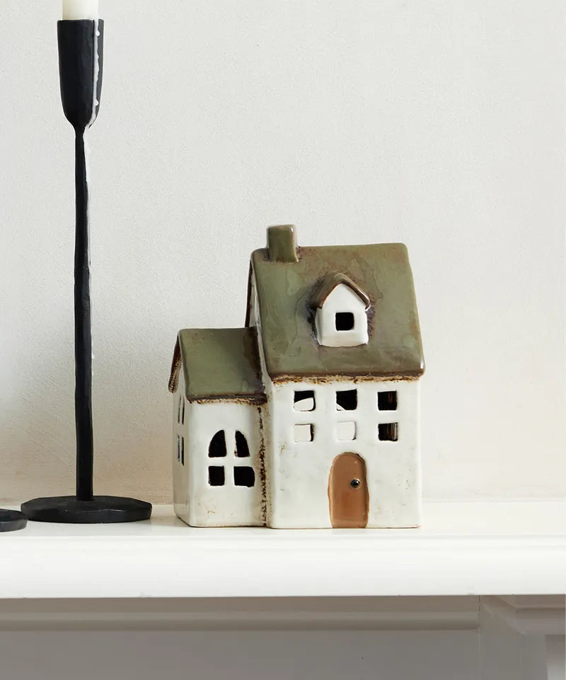 Alsace Tea Light Chapel - olive
