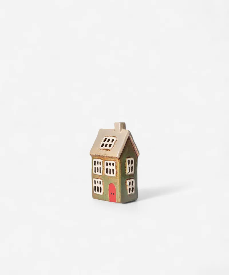 Alsace Tea Light House  - Christmas green