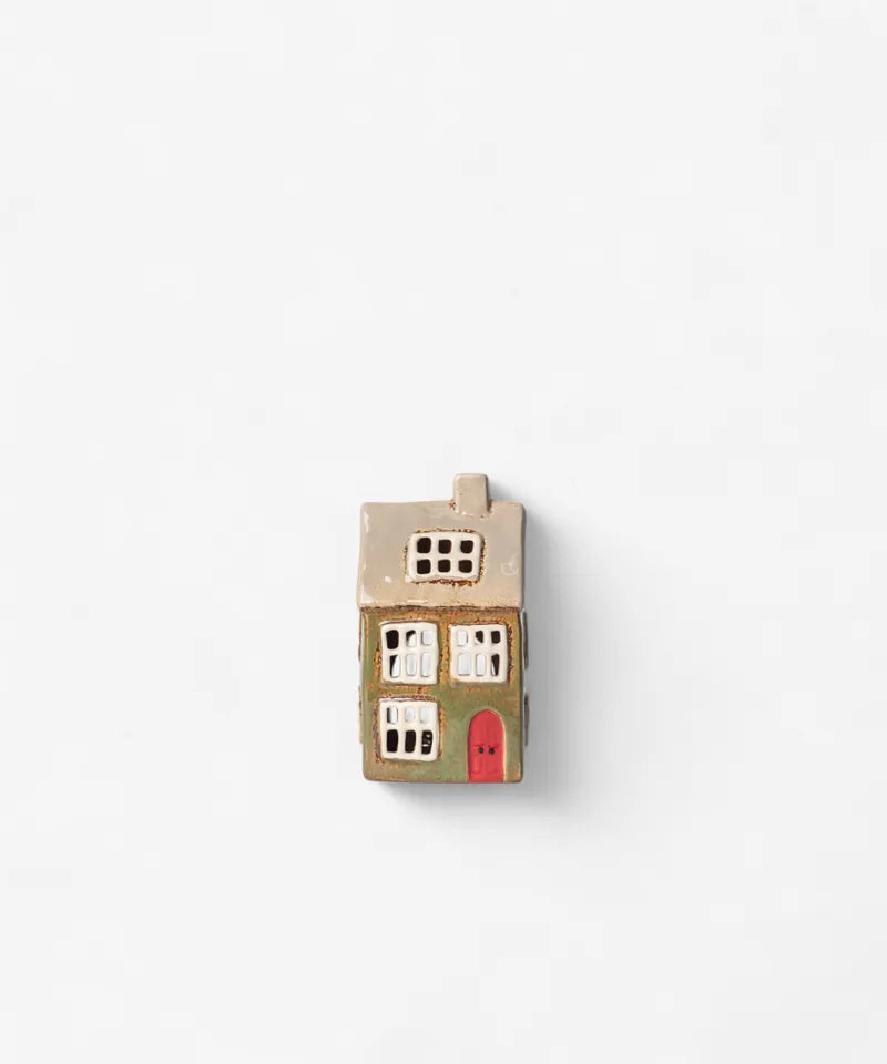 Alsace Tea Light House  - Christmas green