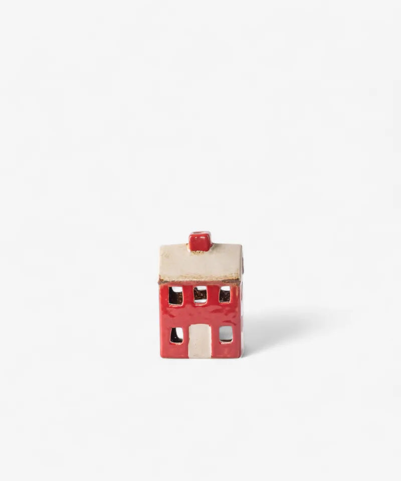 Alsace Petite Tea Light Chalet - red cream