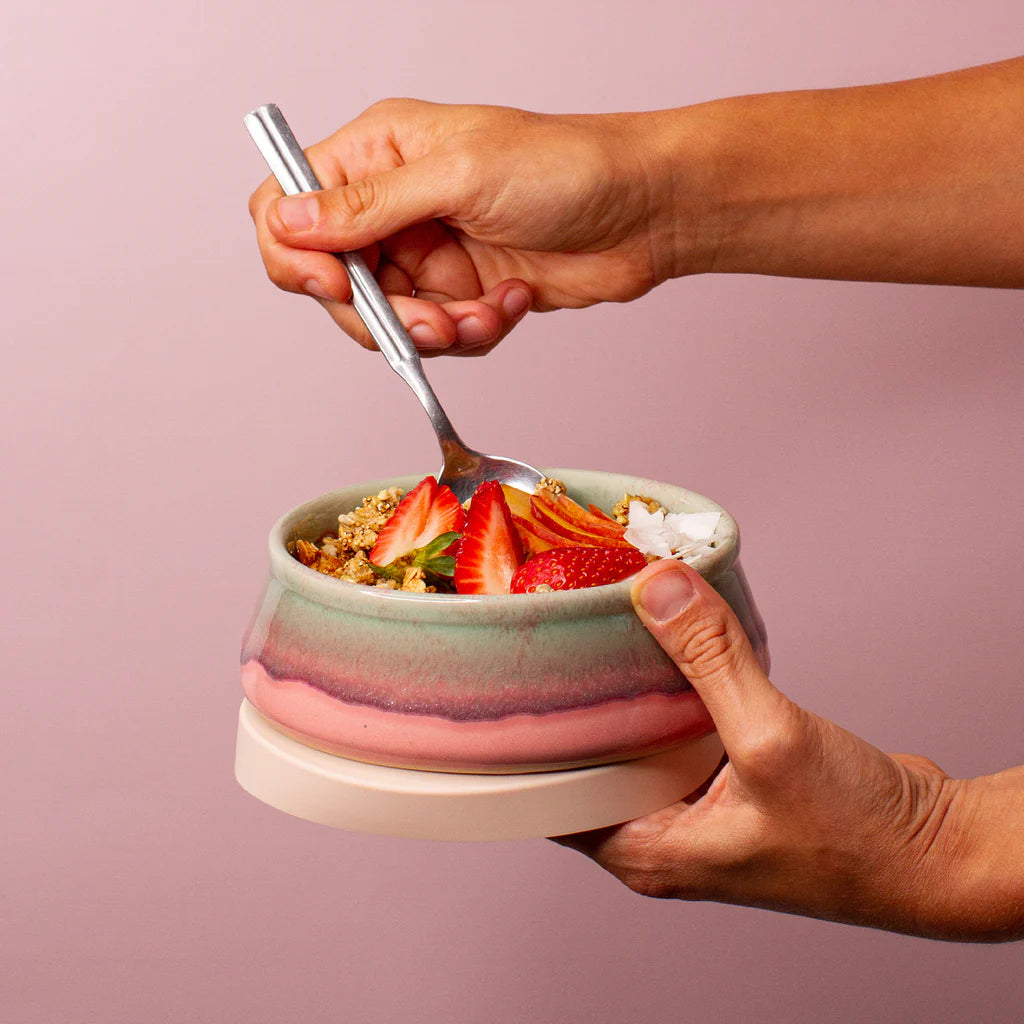 Pottery for the Planet Travel Bowl - Pink Flamingo