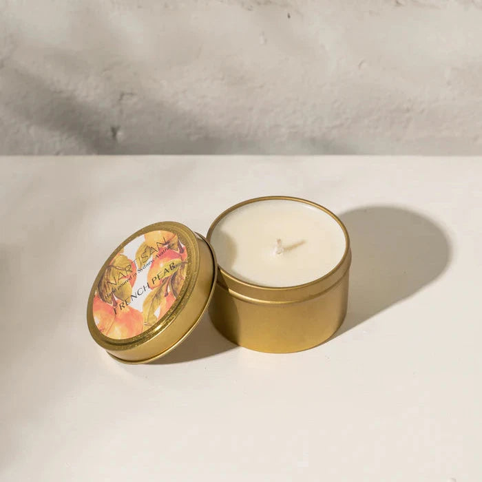 Inartisan Handpoured Soy Candle in Brass Travel Tin