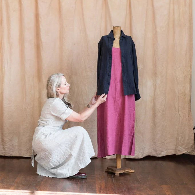 Miss Molly Linen Slip - maxi