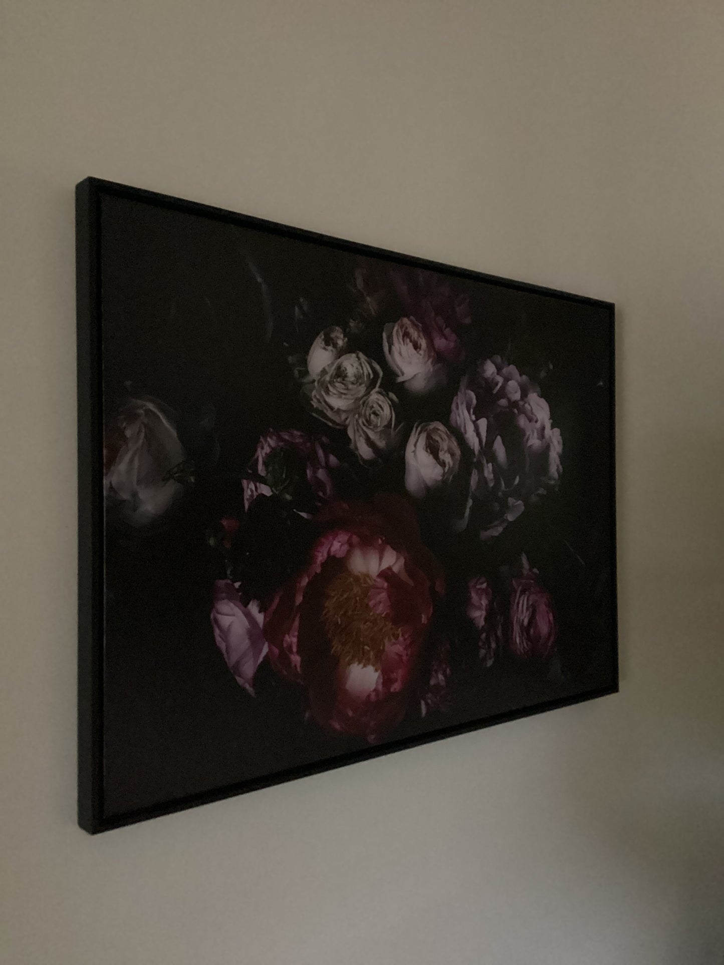 Floragraphica Jane (dark) on Canvas