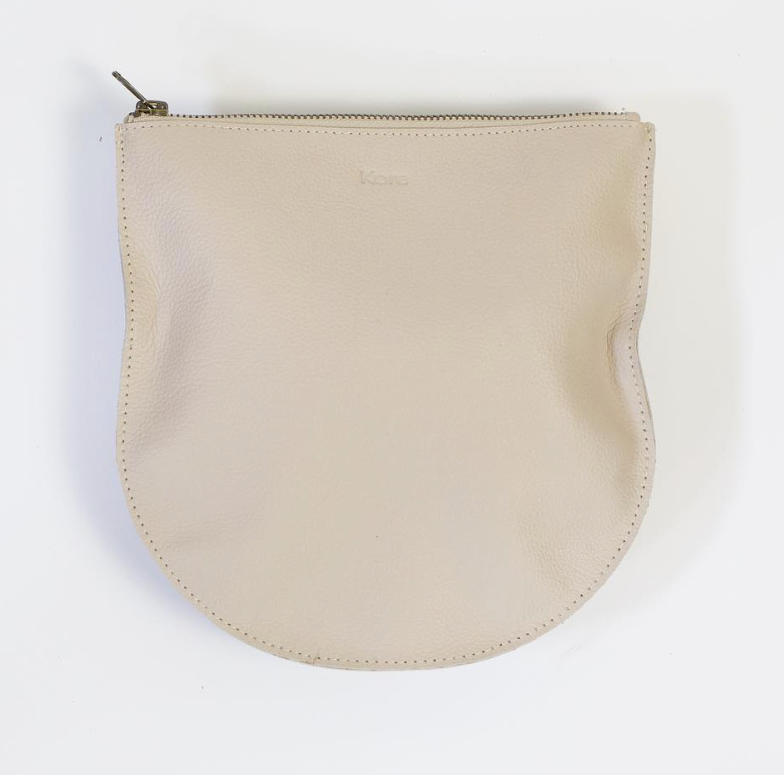 Kore Large Dogwood Leather Clutch