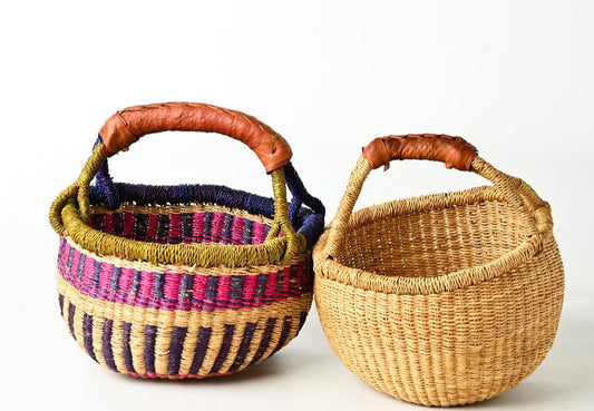 African Queen Round Basket - Mini - 2 Styles