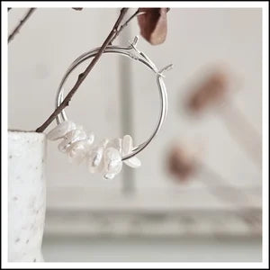 Paird Moontide Hoops earrings