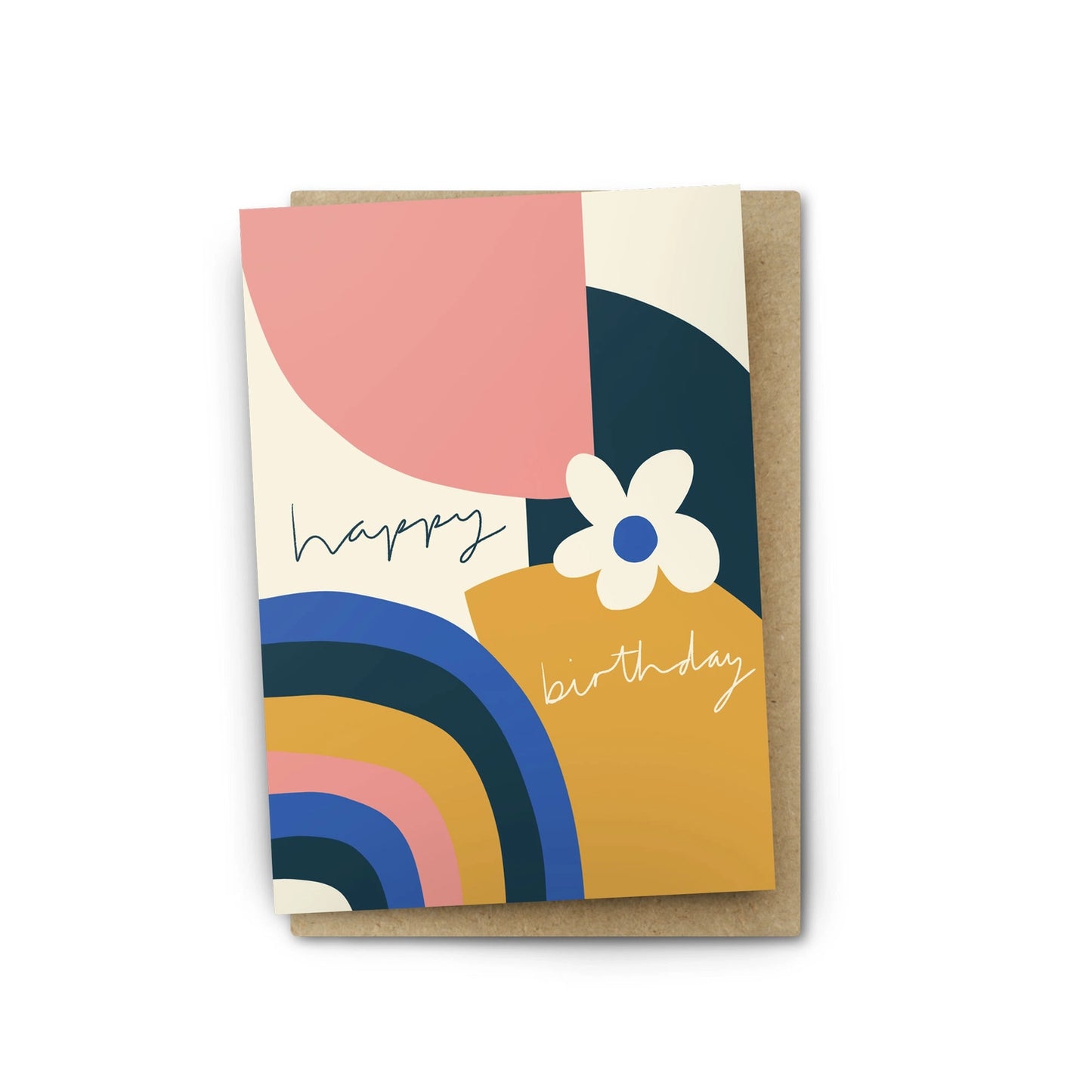 happy birthday card - over the rainbow