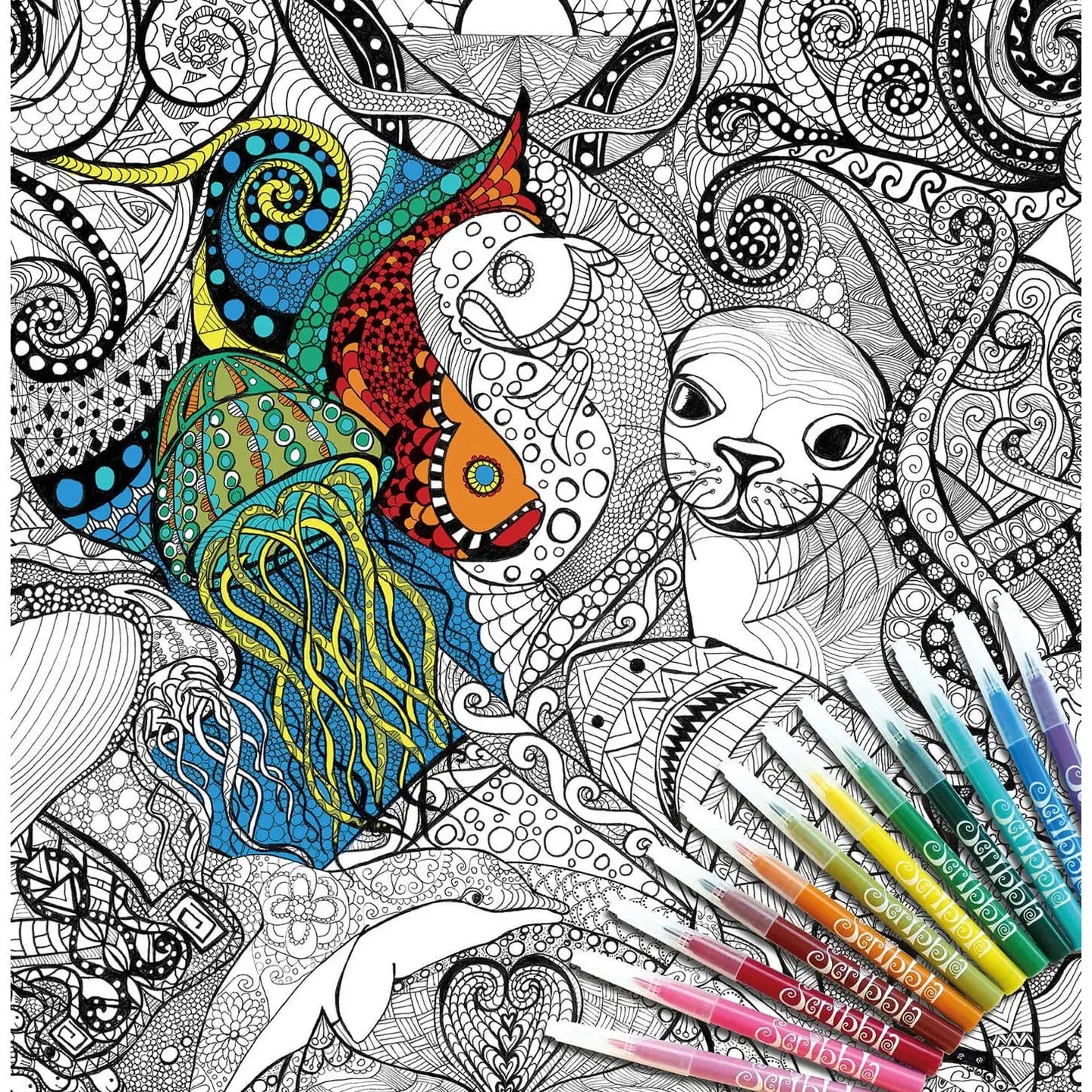 Colouring In Poster Kit - Oceans Dreaming