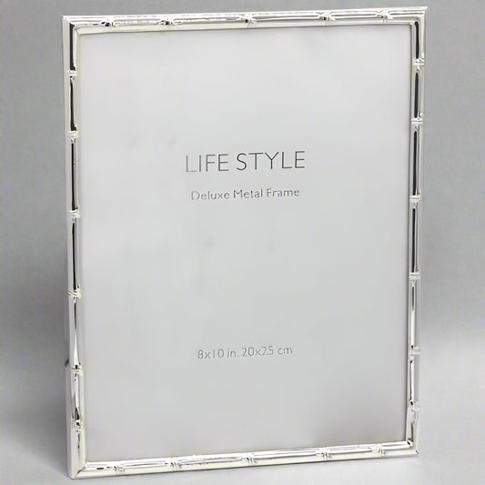 Silver Plated Bamboo-Style Frame (Large)