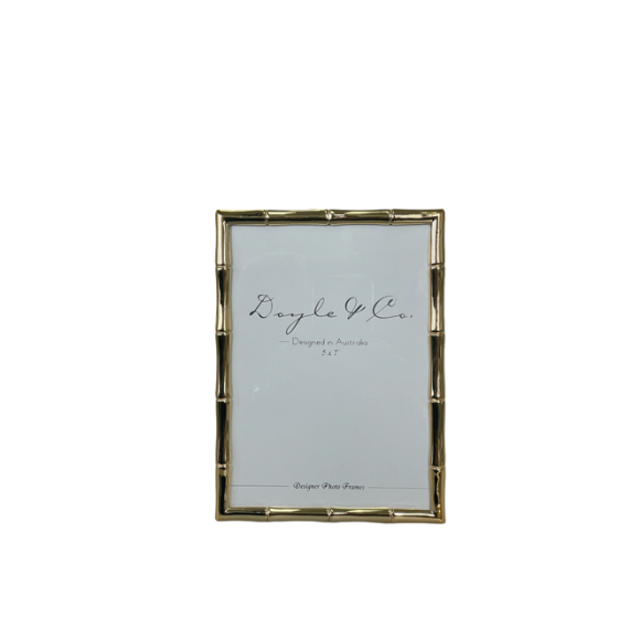 Gold Plated Bamboo-Style Frame (Medium)