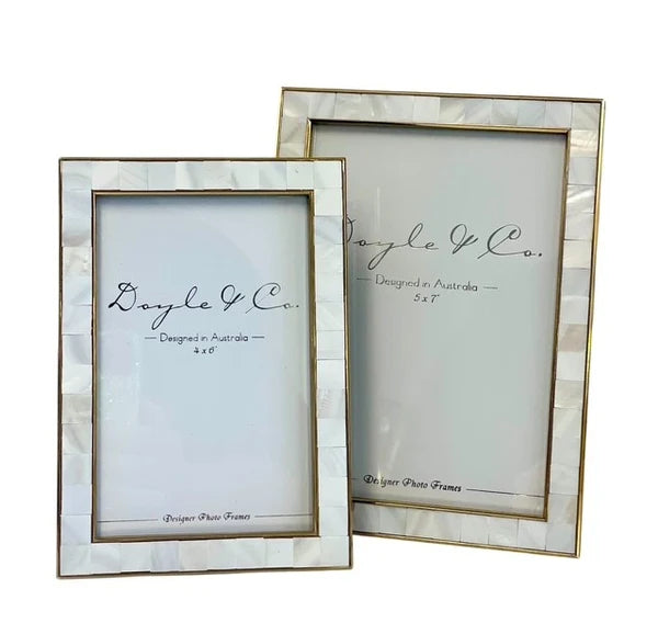 Gold Plated and Mother of Pearl Frame