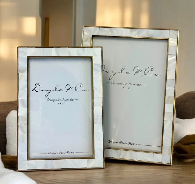 Gold Plated and Mother of Pearl Frame
