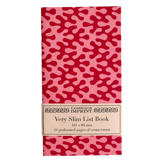 Very Slim List Book Kelp Raspberry Ripple