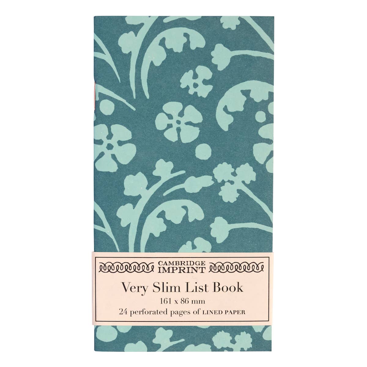 Very Slim List Book Wild Flowers Blue