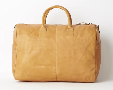 Juju & Co Leather Travel Bag (Tan)