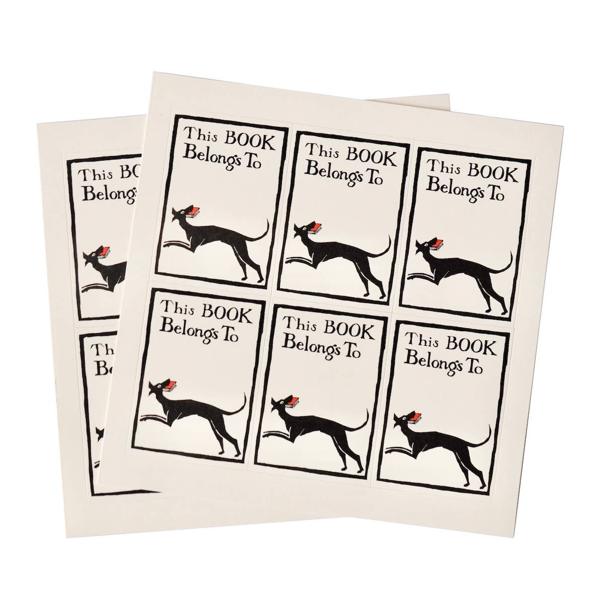 Twelve Bookplates Dog