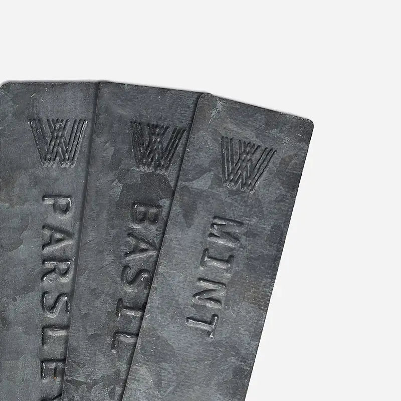 Pressed Tin Herb Stakes - set of 5