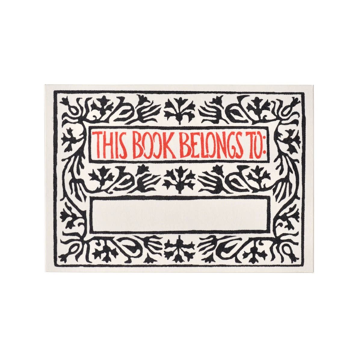 Twelve Bookplates Arabesque Border