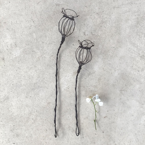 Wire Sprig Poppy - large