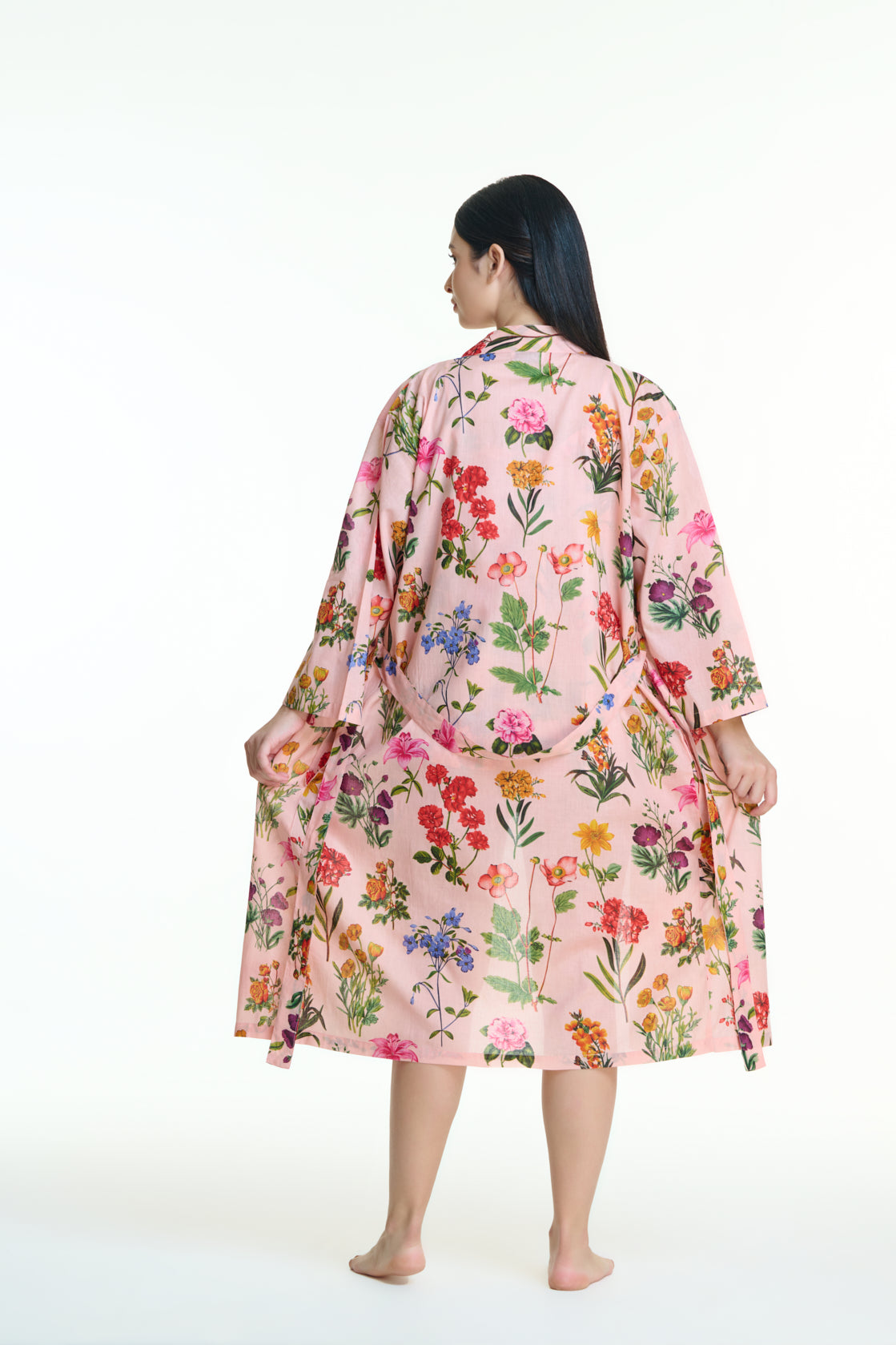 Arabella Gown/Robe - Pink mixed floral