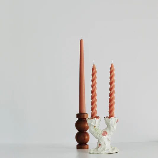 Spiral Taper Beeswax Candles by ANN Studio