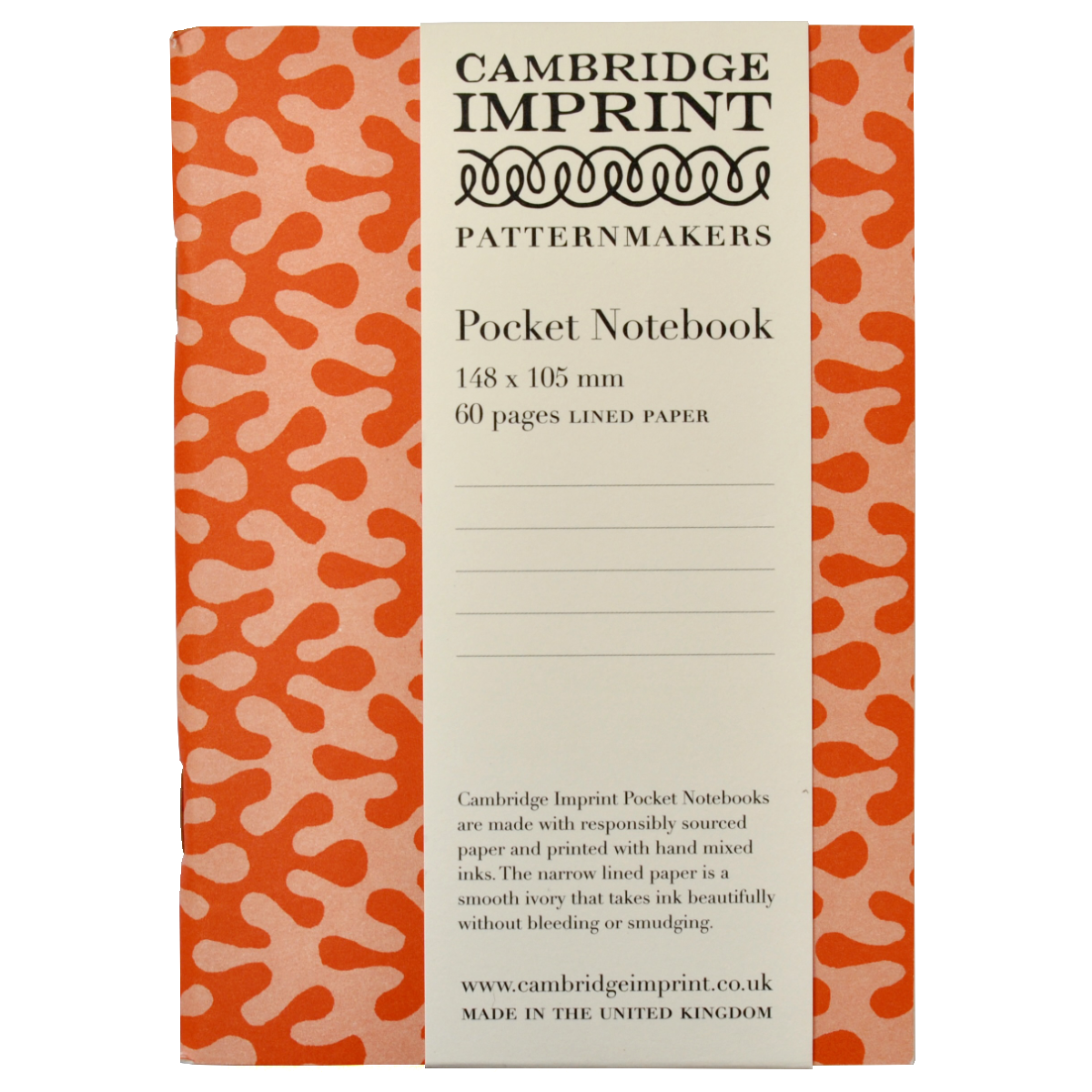 Pocket Notebook Kelp Tangerine