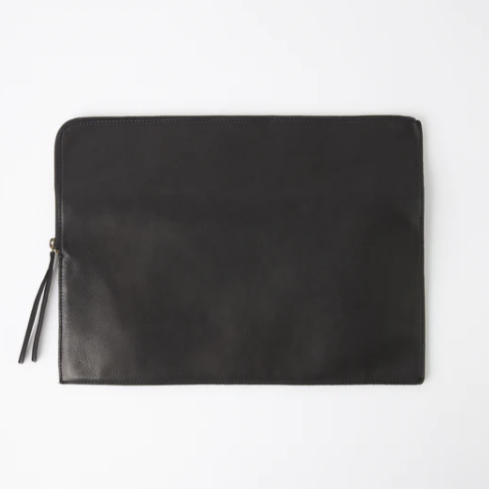 JUJU & Co Leather Laptop Sleeve + Document Holder - 3 colours