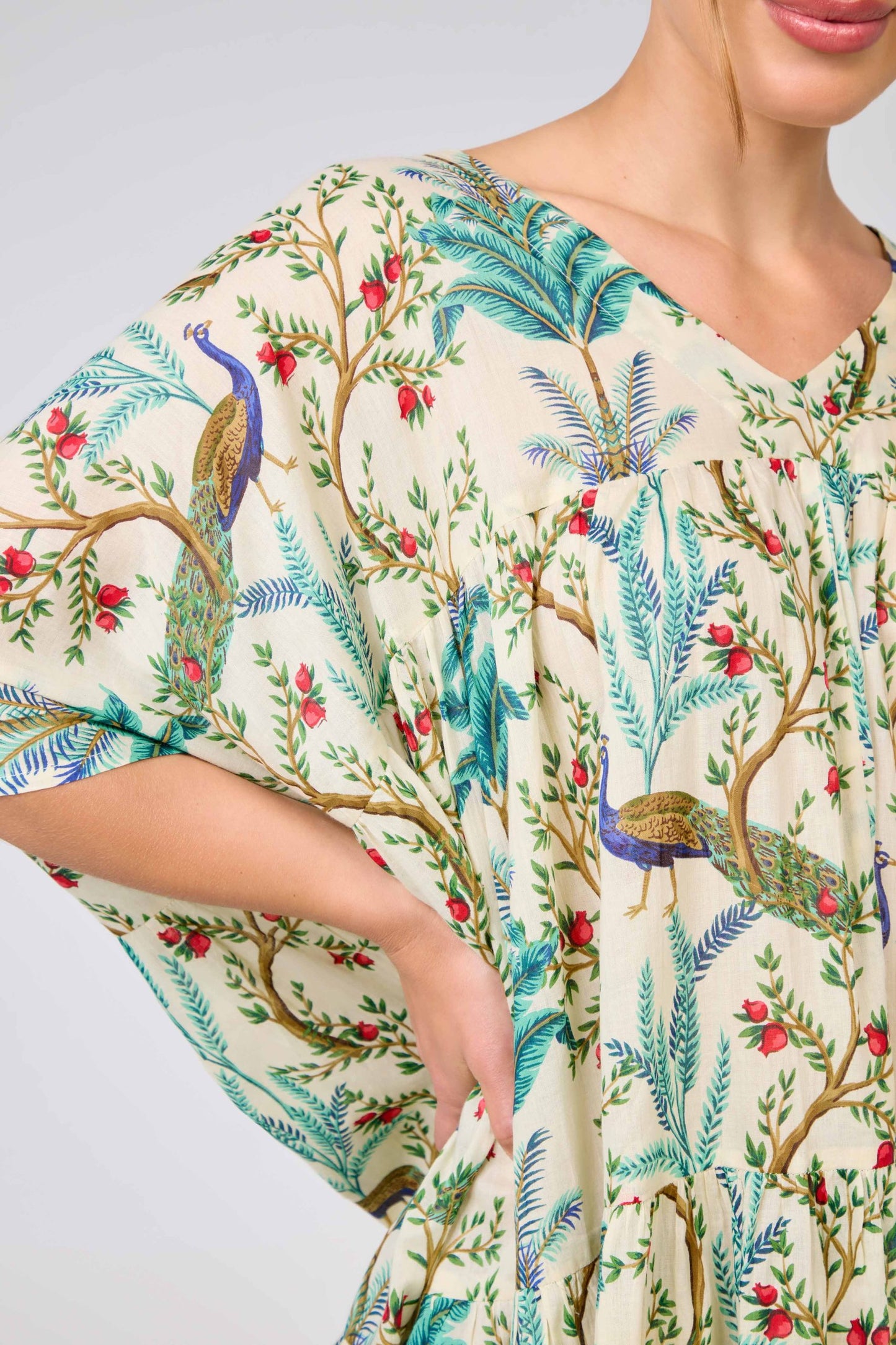 Arabella Free Size Dress - Peacock