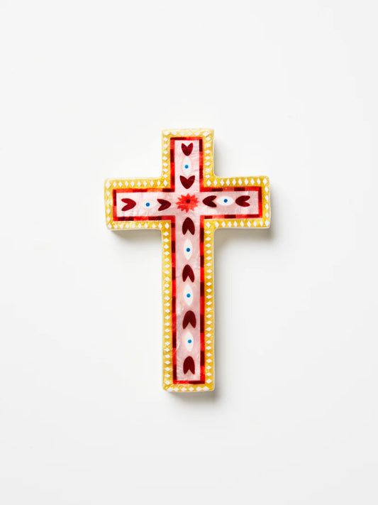 Jones & Co Fable Cross - pink