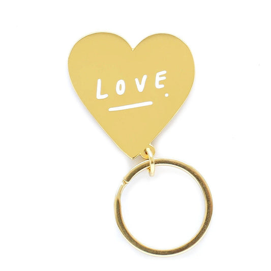 Love Heart Enamel Keyring