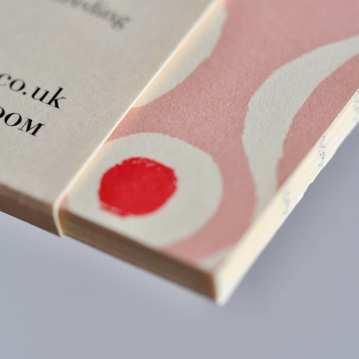 Pocket Notebook Persephone Pale Pink and Raspberry