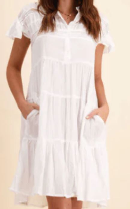 Rubyyaya Abigail Dress - White