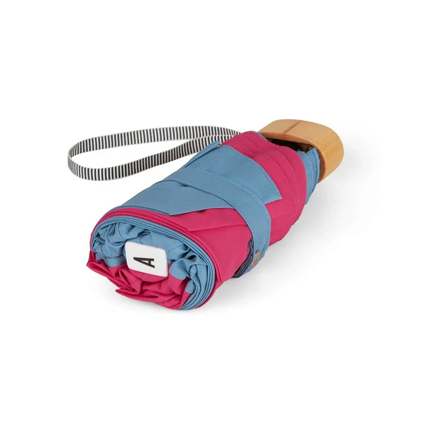 Anatole Micro-Umbrella - Two Toned - Jacqueline (Stone blue and pink)